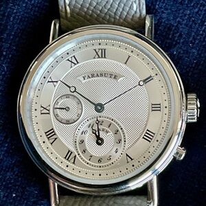 EUC Superb Farasute MecaQuartz 38mm Alarm Watch Guilloche Dial
